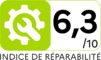 Índice de reparabilidade 6,3 de 10